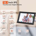 Цифровая фоторамка WiFi 1280х800 HD IPS сенсорный экран, Умная облачная фоторамка — изображение 4