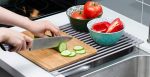 Складная сушилка для посуды рулонная Surpahs, нержавеющая сталь с силиконовой оболочкой — изображение 7