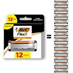 Сменные кассеты для бритвы BIC Flex 5 для мужчин 12 штук