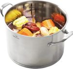 Индукционная кастрюля 6.6л HOMI CHEF, полированная кастрюля с крышкой