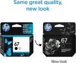 Оригинальный картридж HP 67 с черными чернилами — изображение 4