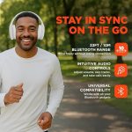 Беспроводные наушники HyperGear, Bluetooth-наушники с шумоизоляцией и встроенным микрофоном — изображение 2