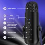 Микрофон для ПК, игровой USB-микрофон ZealSound для подкаста YouTube — изображение 3