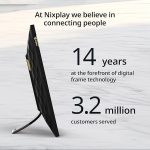 Цифровая фоторамка Nixplay с искусственным интеллектом сенсорный экран 10.1 дюймов — изображение 2