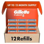Сменные кассеты для станка Gillette Fusion 5, 12 штук