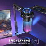 USB-микрофон для игрового ПК FIFINE, микрофон для подкастов с держателем — изображение 6