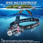 Налобный фонарь для подводного плавания Dvie, водонепроницаемый фонарь IPX8 с 3 режимами — изображение 5