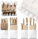 Ножи кухонные с подставкой Kangdelun Natura — изображение 4