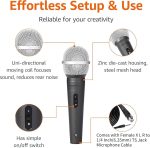 Микрофон проводной Amazon Basics, динамический микрофон XLR — изображение 4