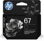 Оригинальный картридж HP 67 с черными чернилами