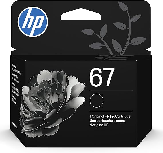 Оригинальный картридж HP 67 с черными чернилами