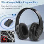 Беспроводные наушники WallarGe для просмотра ТВ, наушники Bluetooth — изображение 2