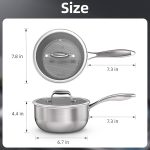 Антипригарная кастрюля 3л COOKER KING, индукционная кастрюля c крышкой — изображение 2