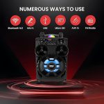 Портативная Bluetooth-колонка Pyle PA 580 Вт, аудиосистема для караоке TWS — изображение 3