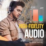 Беспроводные наушники TuneFlux Bluetooth, стереонаушники HiFi с микрофоном — изображение 2