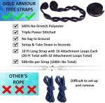 Гамак для кемпинга Gold Armour, большой двойной гамак — изображение 4