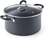 Кастрюля с крышкой профессиональная 5.7л Cook, Кастрюля для духовки