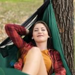 Гамак для кемпинга Covacure, легкий двухместный гамак — изображение 3