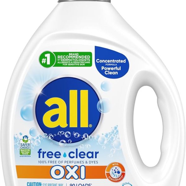 Стиральный порошок для чувствительной кожи all Free Clear 90 загрузок