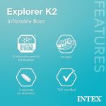 Надувной каяк 2-х местный Intex Explorer K2, каяк спортивный для легкой гребли — изображение 4