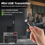 Беспроводные наушники для телевизора Tianfucen, наушники с портативным Bluetooth USB-передатчиком — изображение 5