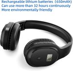 Беспроводные наушники с FM-радио и Bluetooth 5.0, гарнитура с микрофоном — изображение 5