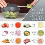Ручной кухонный измельчитель овощей Ourokhome, кухонный комбайн-лукорезка для овощей и фруктов — изображение 6