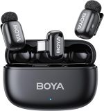 Беспроводной петличный USB-микрофон BOYA, микрофон для записи с шумоподавлением