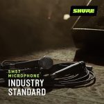 Профессиональный студийный микрофон Shure SM57 Pro XLR, микрофон для выступлений и записи — изображение 6