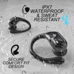 Беспроводные наушники Groove Electronics 4-в-1, наушники Bluetooth 5.3 с шумоподавлением IPX7 — изображение 4