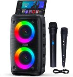 Караоке-Bluetooth-колонка Peski, Bluetooth-колонка с двумя микрофонами