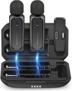 Беспроводной петличный микрофон для iPhone iPad Android 2 штуки