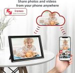 Цифровая фоторамка 2K 64 ГБ 11 дюймов WiFi6 и 5G Цифровая фоторамка 1920x1280 FHD IPS сенсорный экран — изображение 3