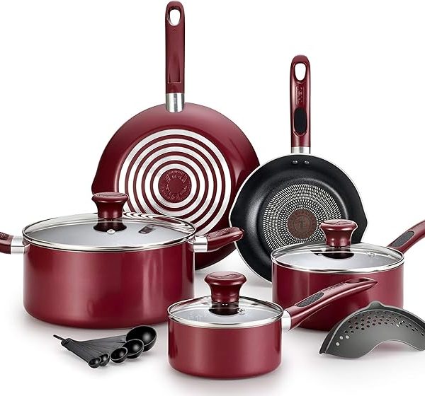 Набор кастрюль и сковород Tefal с антипригарным покрытием Thermo-Spot c индикатором нагрева