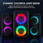 Караоке-Bluetooth-колонка Peski, Bluetooth-колонка с двумя микрофонами — изображение 6