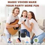 Караоке-система IROO с 2 беспроводными микрофонами, Bluetooth-динамик для детей и взрослых — изображение 6