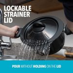 Кастрюля с крышкой-ситом Bialetti 5л, овальная кастрюля с антипригарным покрытием — изображение 6