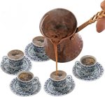 Турка для заваривания кофе из меди NAGODYA, кофейник ручной работы — изображение 5