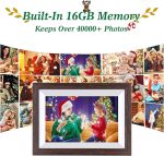 Интеллектуальная цифровая фоторамка 10.1 дюйма с сенсорным экраном IPS HD и памятью 16 ГБ — изображение 6