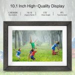 Цифровая фоторамка 10.1 дюймов, WiFi интеллектуальная цифровая фоторамка с сенсорным экраном HD IPS — изображение 2