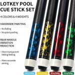 Кий бильярдный LOTKEY 147 см, Кии для пула 4 шт. — изображение 3