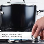 Кастрюля 8л KitchenAid с жестким анодированным антипригарным покрытием и крышкой — изображение 3