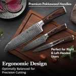 Набор кухонных ножей Wakoli Damascus — изображение 2