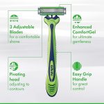 Одноразовые бритвы для мужчин Gillette Sensor3 Sensitive 4 штуки — изображение 3
