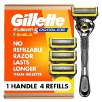 Сменные кассеты для бритья с ручкой Gillette ProGlide Shield 4 штуки