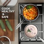Антипригарная кастрюля 3л COOKER KING, индукционная кастрюля c крышкой — изображение 3