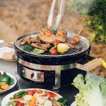 Угольный гриль керамический Hibachi с подъемником решетки — изображение 3