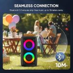 Караоке-Bluetooth-колонка Peski, Bluetooth-колонка с двумя микрофонами — изображение 4