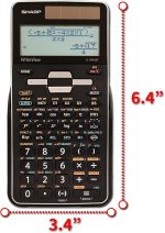 Научный калькулятор 16-разрядный Sharp EL-W516TBSL, калькулятор с 4-строчным дисплеем WriteView — изображение 3