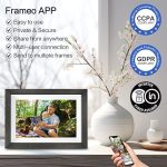 Цифровая фоторамка 10.1 дюймов, WiFi интеллектуальная цифровая фоторамка с сенсорным экраном HD IPS — изображение 6